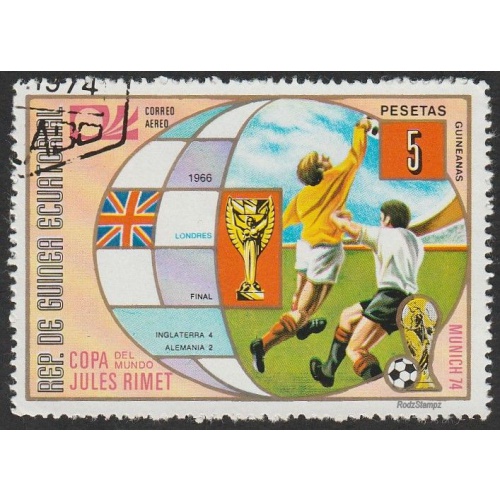 Equatorial Guinea 1973 Sc#73-90 5p World Cup Football London UNUSED-VF-OG-H.