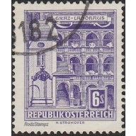 Austria 1960 Sc#629 6s Graz Landoraus USED-VF-LHM.