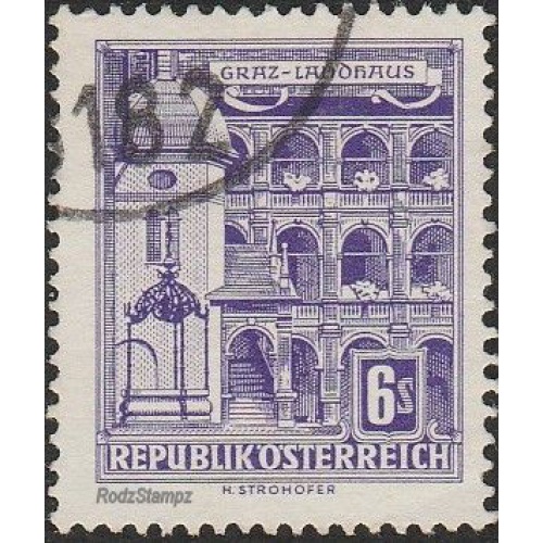 Austria 1960 Sc#629 6s Graz Landoraus USED-VF-LHM.
