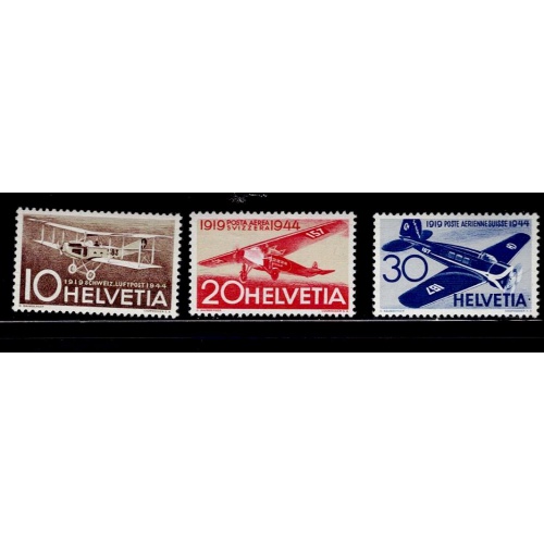 Switzerland Airmain C37-C39 MNH
