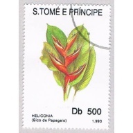 Saint Thomas and Prince Is 1106 Used Flowers Heliconia CV 3.25 (BP2047)