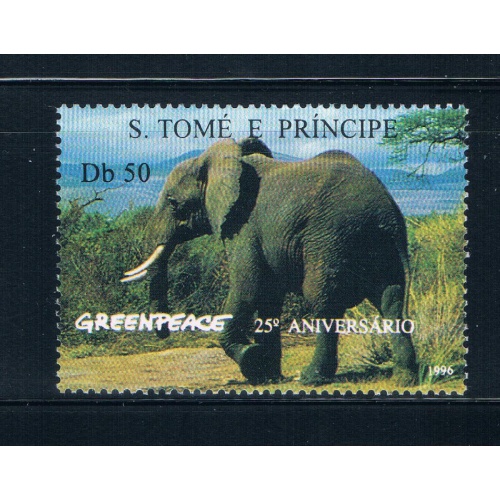 Saint Thomas and Prince Is 1241 Unused Elephants CV 3.75 (S0672)+