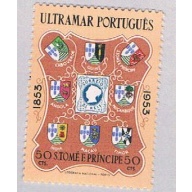 Saint Thomas and Prince Islands 366 MLH Stamp of Portugal 1953 CV 1.25 (BP5464)