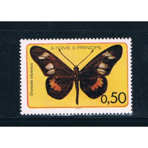 Saint Thomas and Prince Is 501 Unused Butterflys (GI0423)+