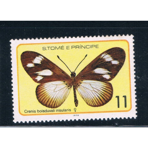 Saint Thomas and Prince Is 505d Unused Butterflys (GI0422)+