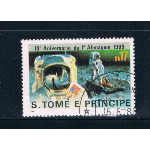 Saint Thomas and Prince Is 581 Used Astronauts CV 7.00 (GI0448)+