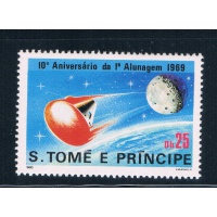 Saint Thomas and Prince Is 582 Unused Space Command Module CV 10.00 (GI0450)+