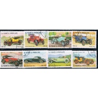 Saint Thomas and Prince Is 709ab-12ab Used set Antique Autos (GI0354)+