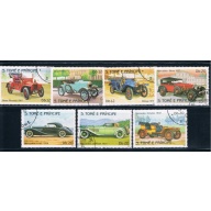 Saint Thomas and Prince Is 709b-12ab Used short set Antique Autos (GI0355)