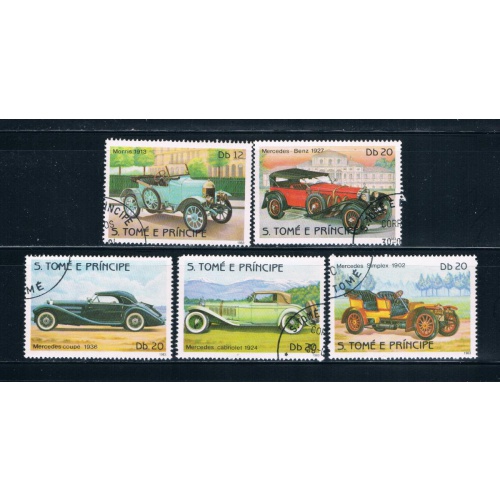 Saint Thomas and Prince Is 710b;711ab-12ab Used Antique Autos (GI0357)