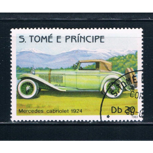 Saint Thomas and Prince Is 712a Mercedes Cabriolet 1924 (GI0360)+