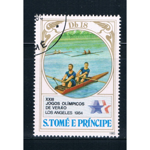 Saint Thomas and Prince Is 725b Used Rowing CV 1.90 (GI0436)+