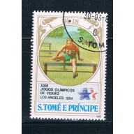 Saint Thomas and Prince Is 725c Used Hurdling CV 1.90 (GI0437)+