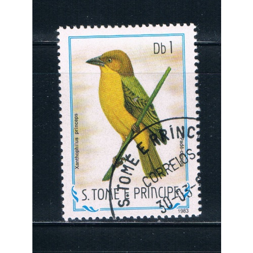 Saint Thomas and Prince Is 728 Used Bird lr (GI0369)+
