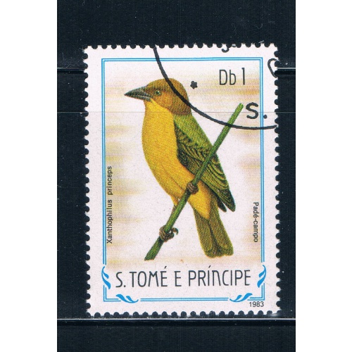 Saint Thomas and Prince Is 728 Used Bird ur (GI0370)+