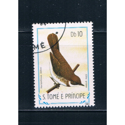 Saint Thomas and Prince Is 735 Used Bird ul (GI0374)+
