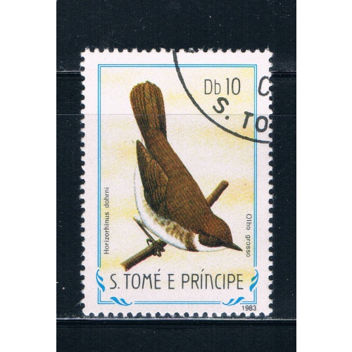 Saint Thomas and Prince Is 735 Used Bird ur (GI0372)+