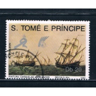 Saint Thomas and Prince Is 891 Used Ships at sea ll (GI0340)+