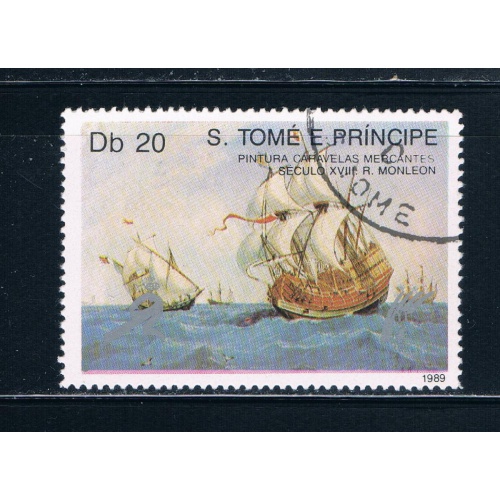 Saint Thomas and Prince Is 895 Used Merchant Ships ur (GI0342)+