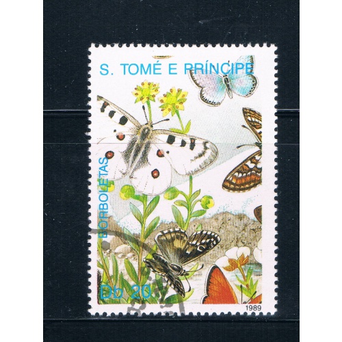 Saint Thomas and Prince Is 900 Used Butterflys ll (GI0414)+