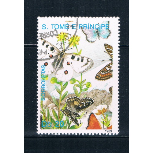 Saint Thomas and Prince Is 900 Used Butterflys ul (GI0416)+