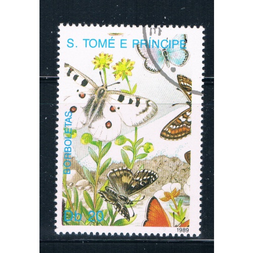 Saint Thomas and Prince Is 900 Used Butterflys ur (GI0417)+