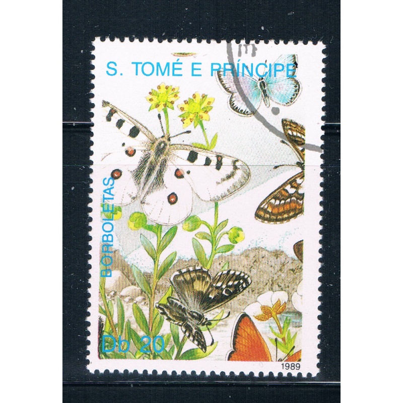 Saint Thomas and Prince Is 900 Used Butterflys ur (GI0417)+