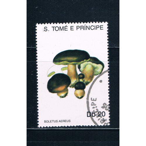 Saint Thomas and Prince Is 938 Used Mushrooms lr (GI0325)+