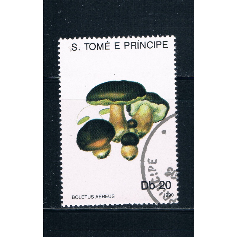 Saint Thomas and Prince Is 938 Used Mushrooms lr (GI0325)+