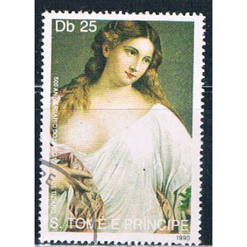 Saint Thomas and Prince Islands 974 Used Painting ll 1990 CV 2.20 (S1196)+