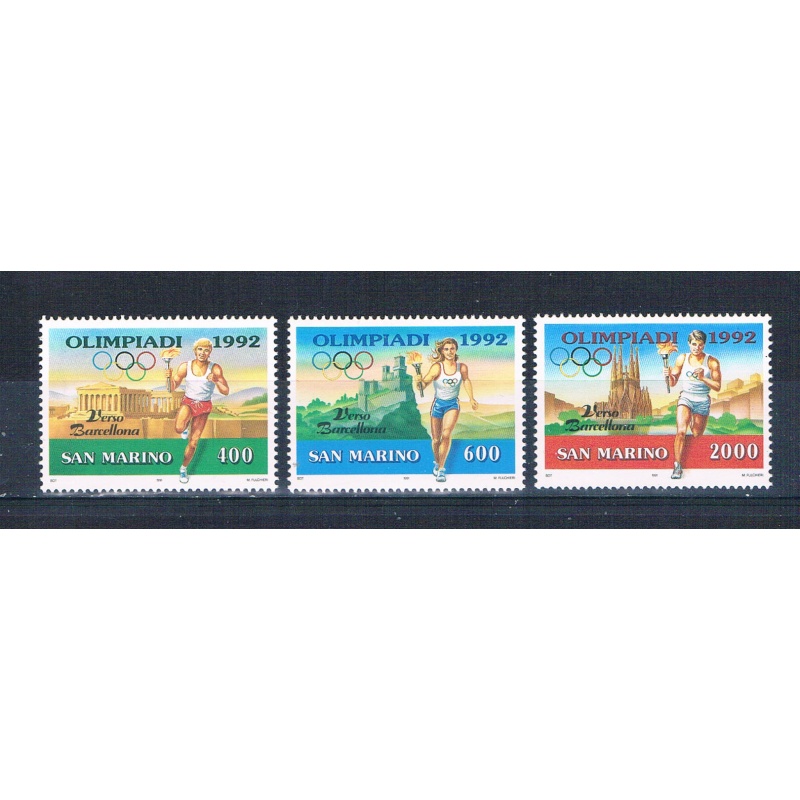 San Marino 1232-34 Unused set Summer Olympics 1992 CV 4.40 (S0862)+