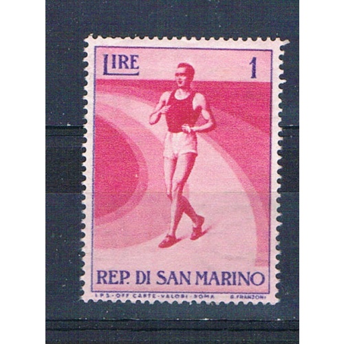 San Marino 345 Unused Walking Racer 1954 (ML0344)+