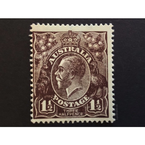 Australian King George Stamp | Pre-Decimal | 1918 - 1924 | #4 Watermark | MNH