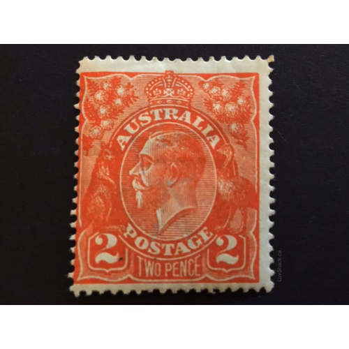 King George Stamp | Pre-Decimal | 1914 - 1924 | Second Watermark | MH