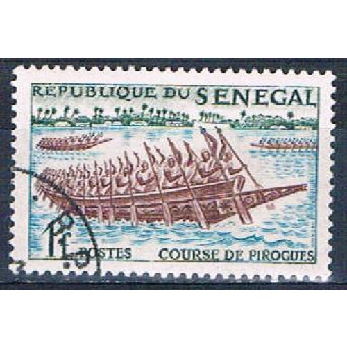 Senegal 203 Used Boat Racing ll 1961 (S0792)+