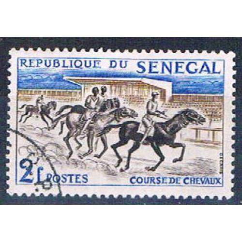 Senegal 204 Used Horse Racing ll 1961 (S0787)+