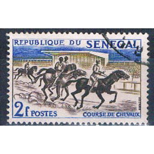 Senegal 204 Used Horse Racing ur 1961 (S0788)