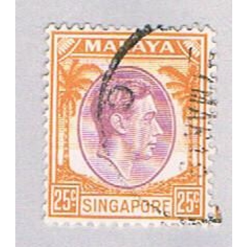 Singapore 14 Used King George VI (BP22114)