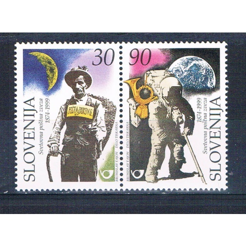 Slovenia 351-52 Unused set pair UPU anniversary 1999 CV 1.60 (S0989)+