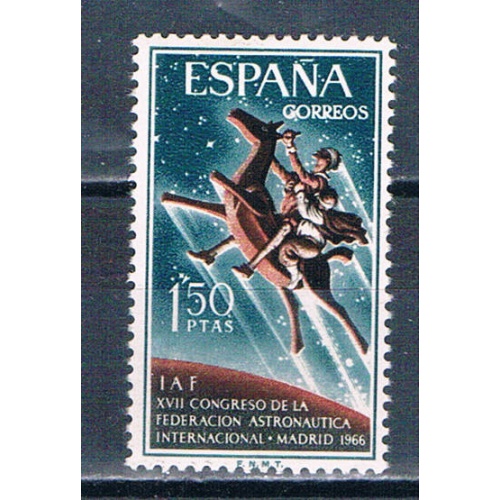 Spain 1376 Unused Don Quixhote space 1966 (S1190)