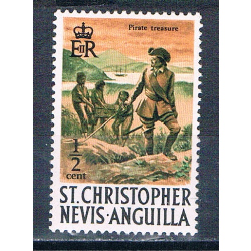 St Kitts-Nevis 206 Unused Pirates 1970 (S1186)