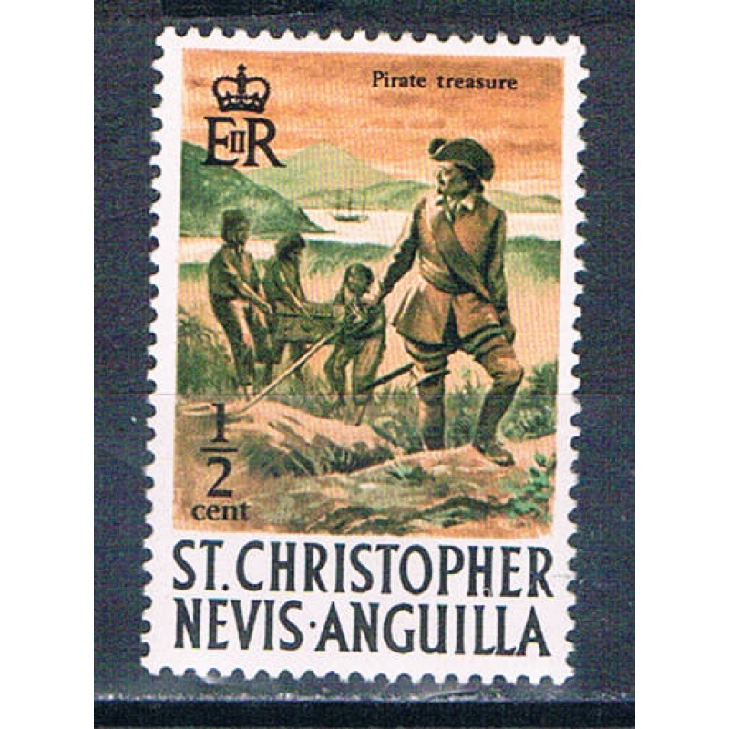 St Kitts-Nevis 206 Unused Pirates 1970 (S1186)+