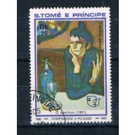 St Thomas & Prince 684b Used Paintings Women ll 1982 (S1205)+