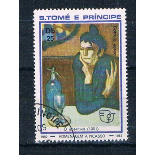 St Thomas & Prince 684b Used Paintings Women ll 1982 (S1205)+