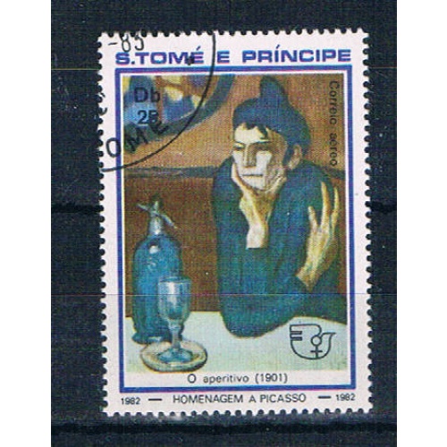 St Thomas & Prince 684b Used Paintings Women ul 1982 (S1206)+