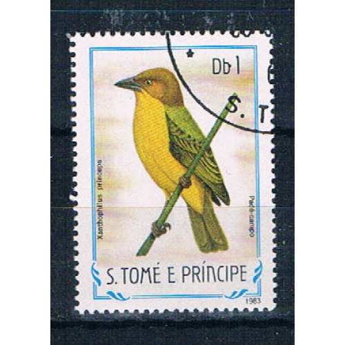 St Thomas & Prince 728 Used Bird ur 1983 (S1208)+