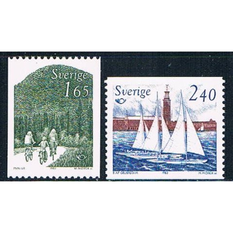 Sweden 1454-55 Unused set Nordic Cooperation 1983 CV 2.00 (S1049)+