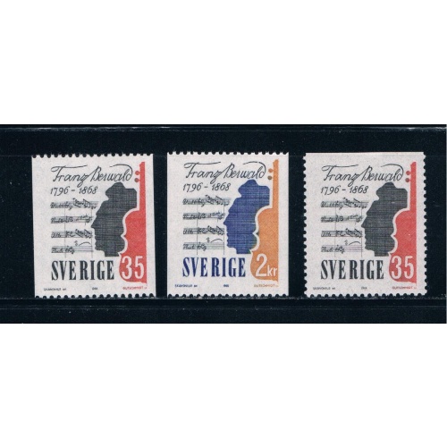 Sweden 773-75 Unused set Violin music 1968 CV 3.80 (S0761)+