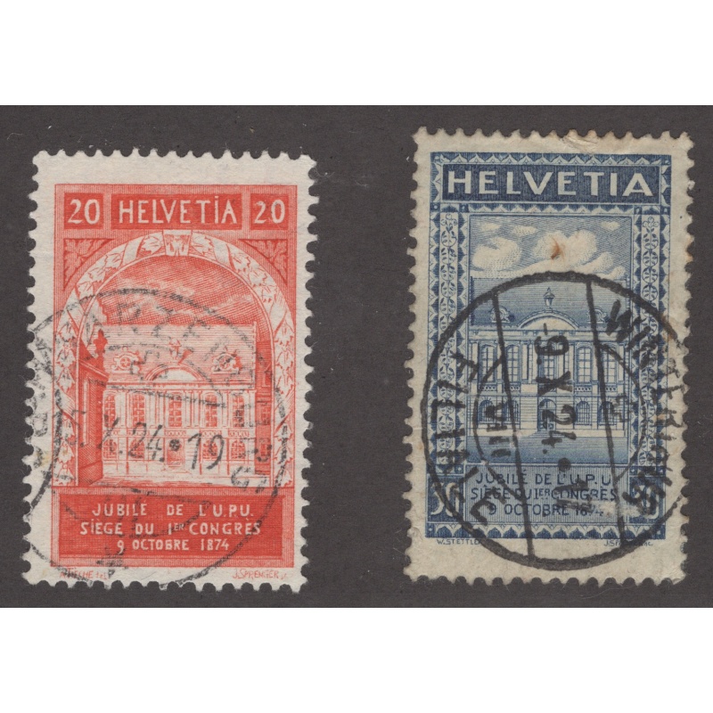 Switzerland 204-205 U 1924 UPU
