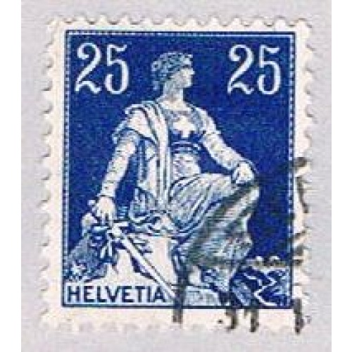 Switzerland 133 Used Helvetia 1907 (BP2944)